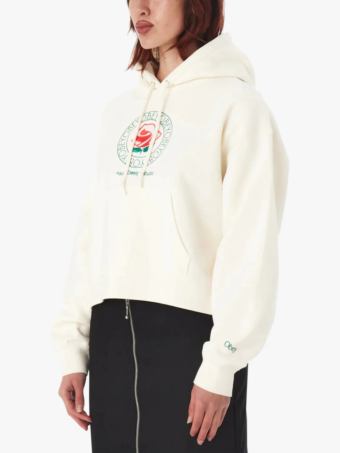 OBEY ROSE HOOD UNBLEACHED