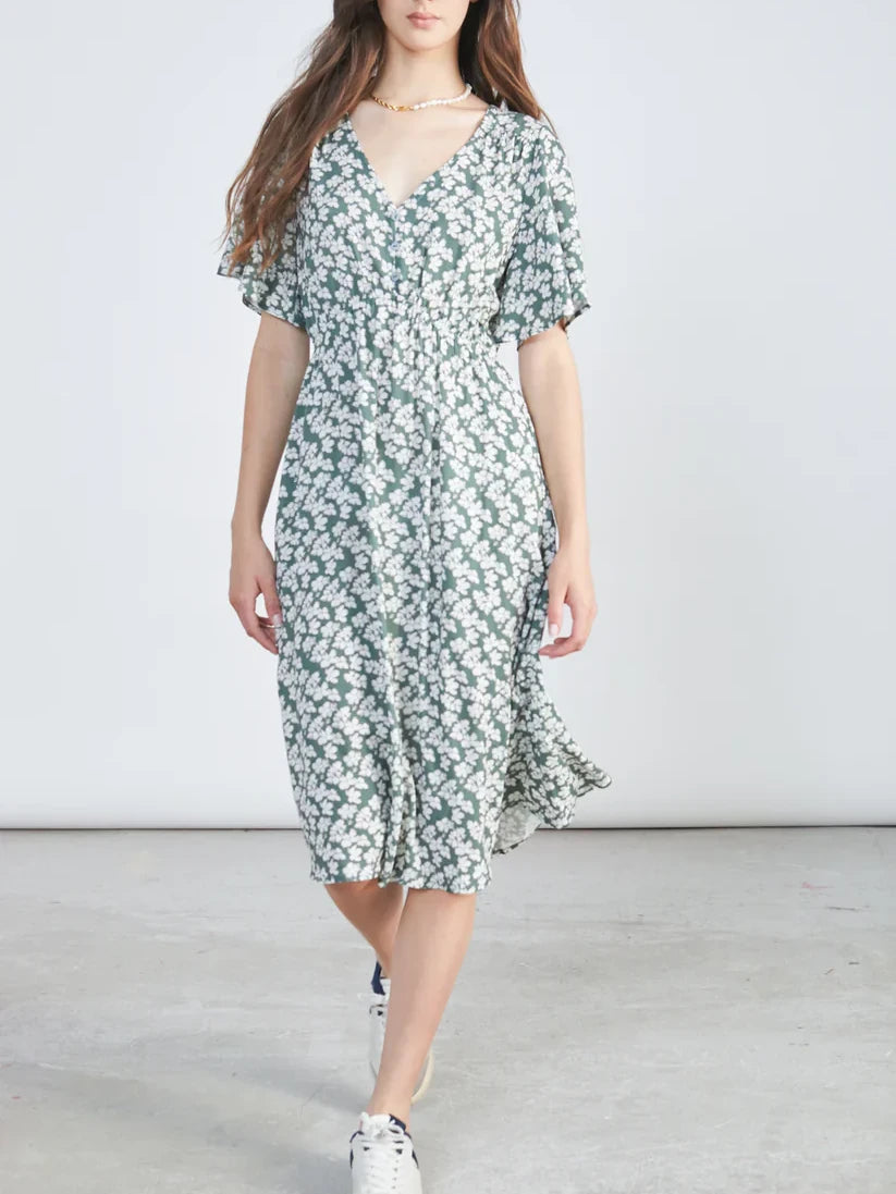 24COLOURS EVA DRESS GREEN