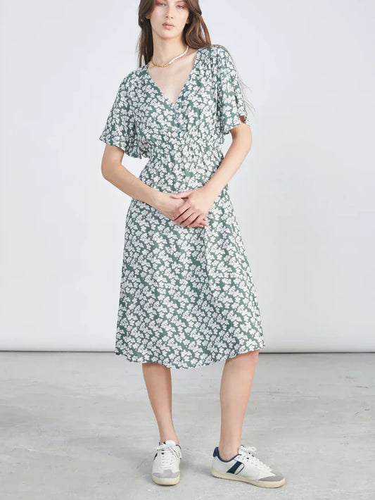 24COLOURS EVA DRESS GREEN