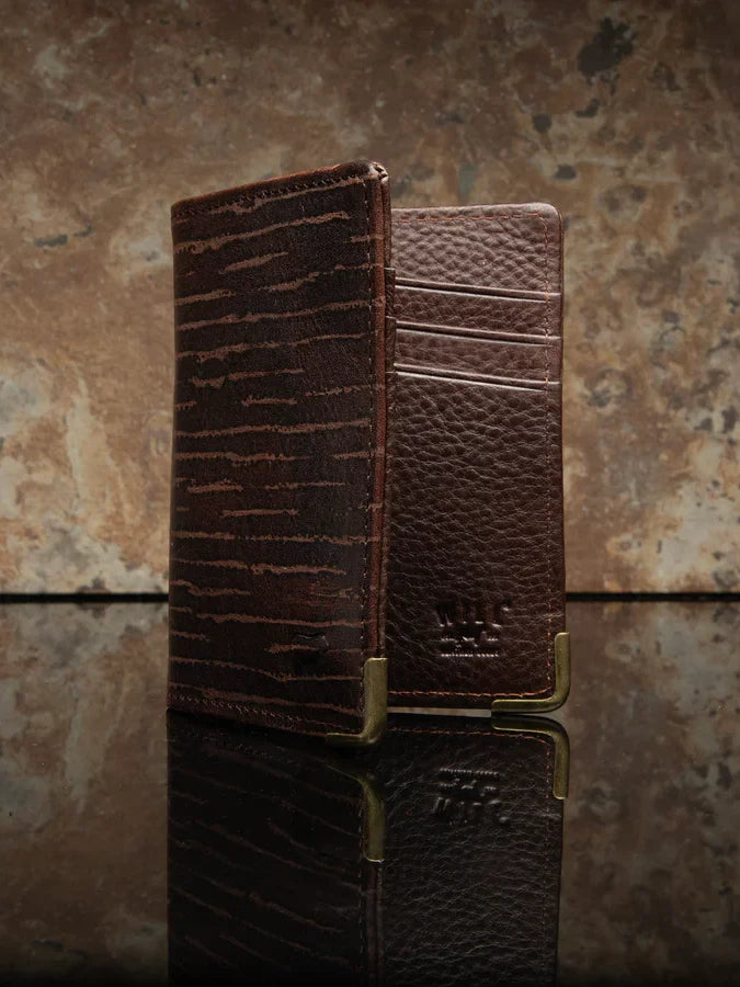 WILL ITALIAN TEAK LEATHER WALLET BROWN