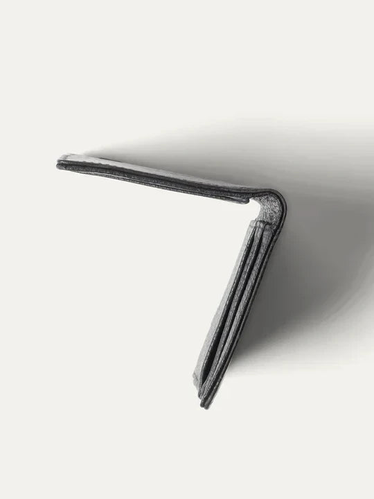 WILL ITALIAN TEAK LEATHER WALLET BLACK