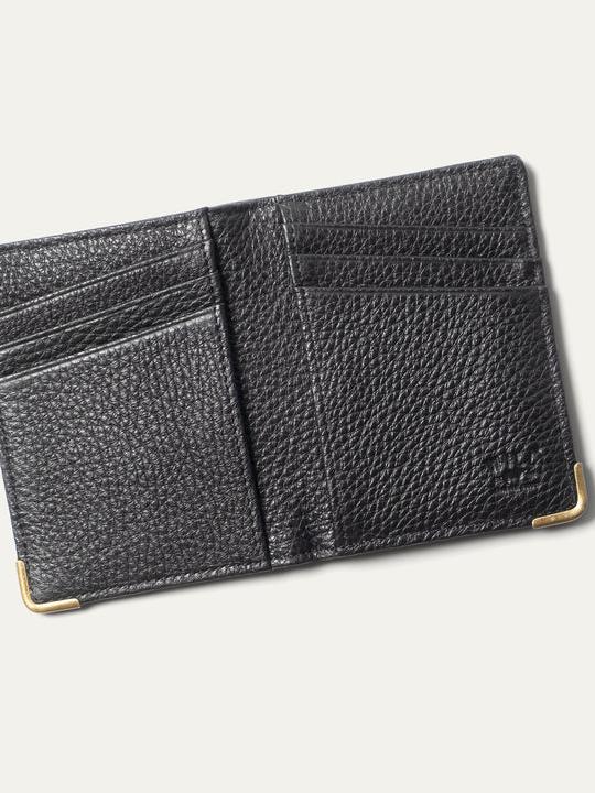 WILL ITALIAN TEAK LEATHER WALLET BLACK