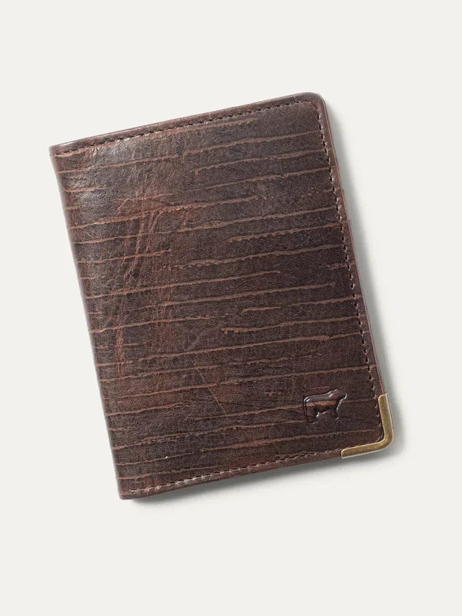 WILL ITALIAN TEAK LEATHER WALLET BROWN