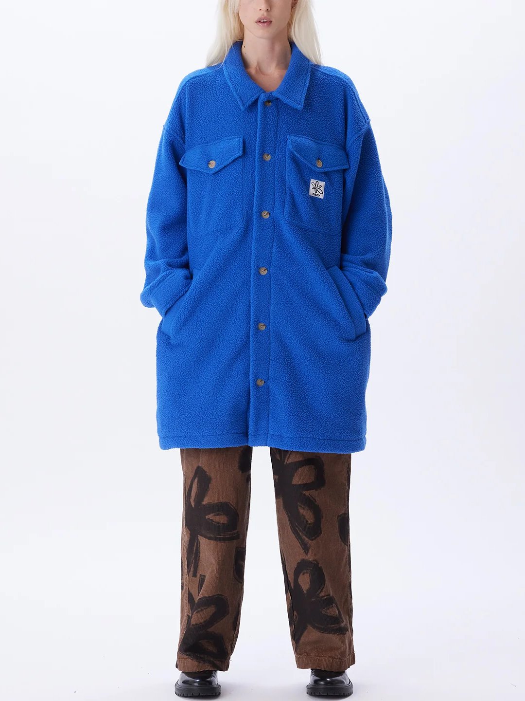 OBEY BROOKLYN SHIRT JACKET SURF BLUE