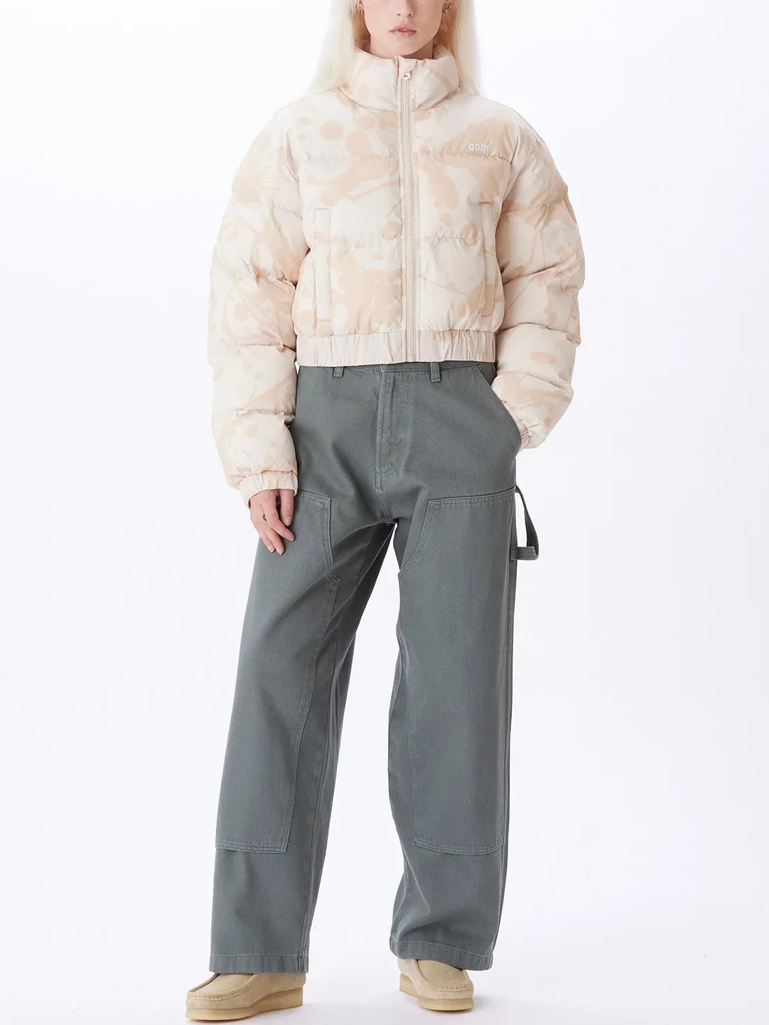 OBEY ELIXIR PUFFER JACKET CLAY MULTI