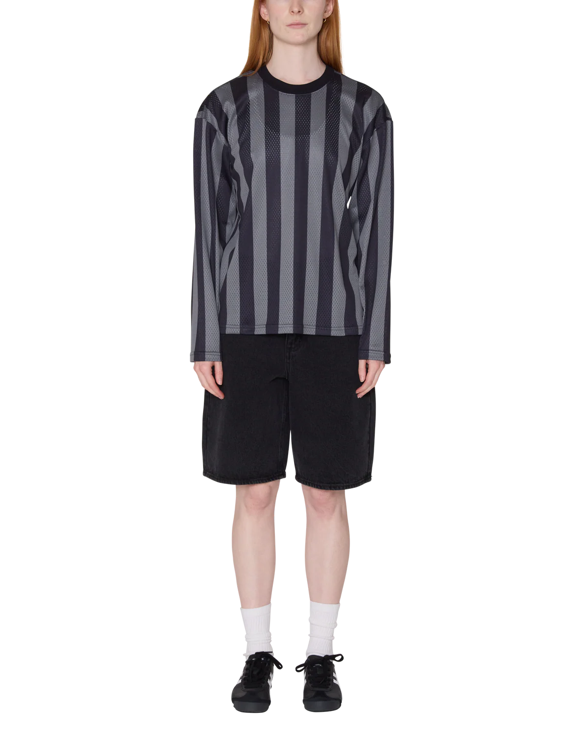 BOUNDS MESH STRIPE LONG SLEEVE