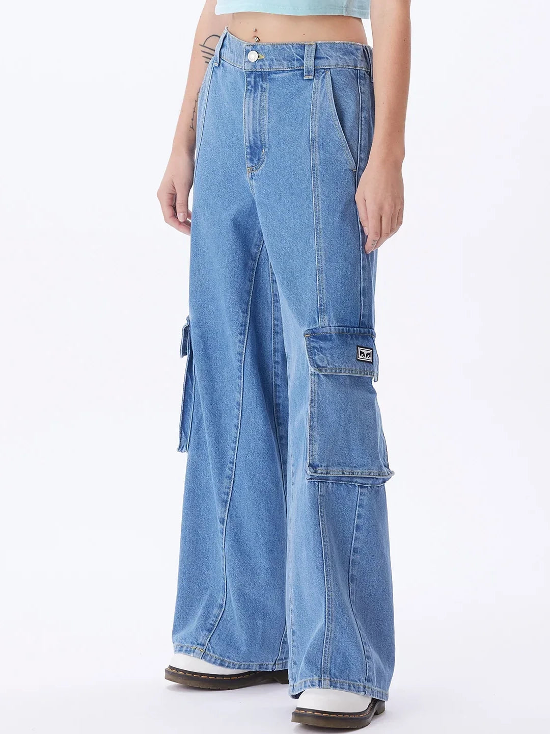 OBEY SEARCH CARGO DENIM LIGHT INDIGO