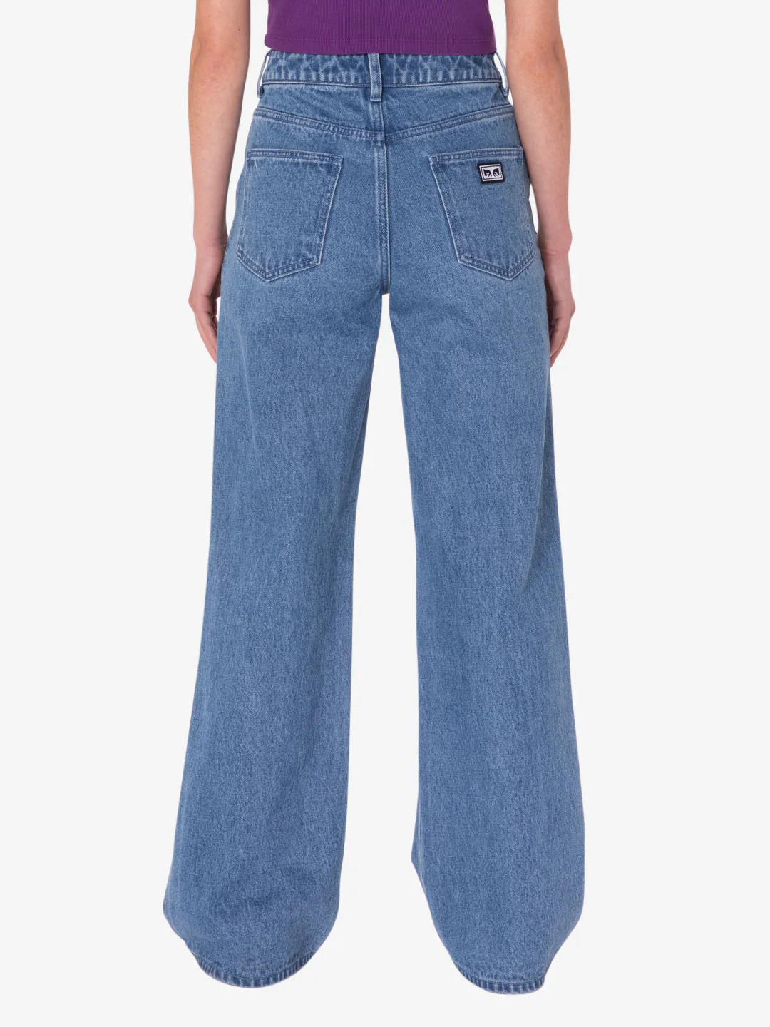 OBEY ERRAND HIGHWAIST DENIM LIGHT INDIGO