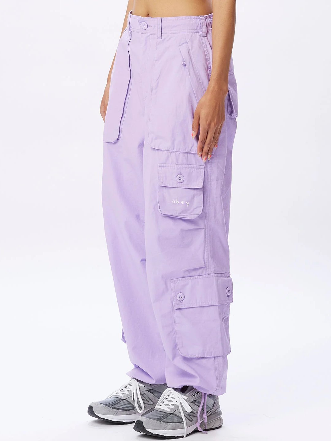 OBEY RAINE UTILITY CARGO PANT DIGITAL LAVENDER