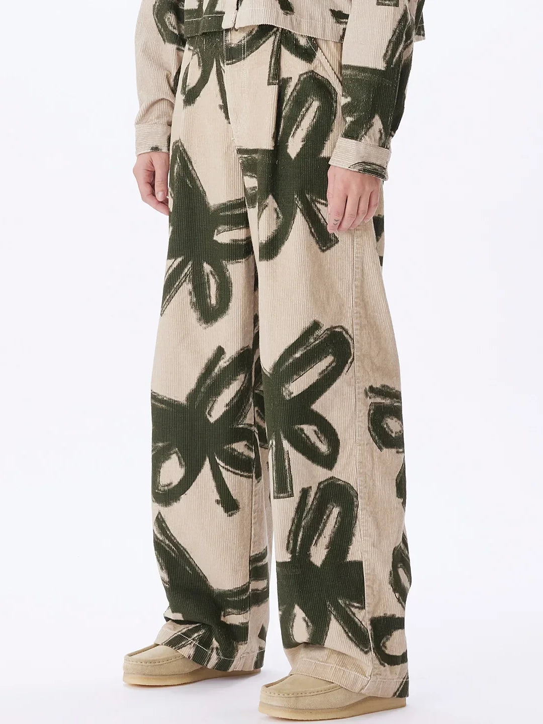 OBEY NABI BAGGY CORD PANT CLAY MULTI