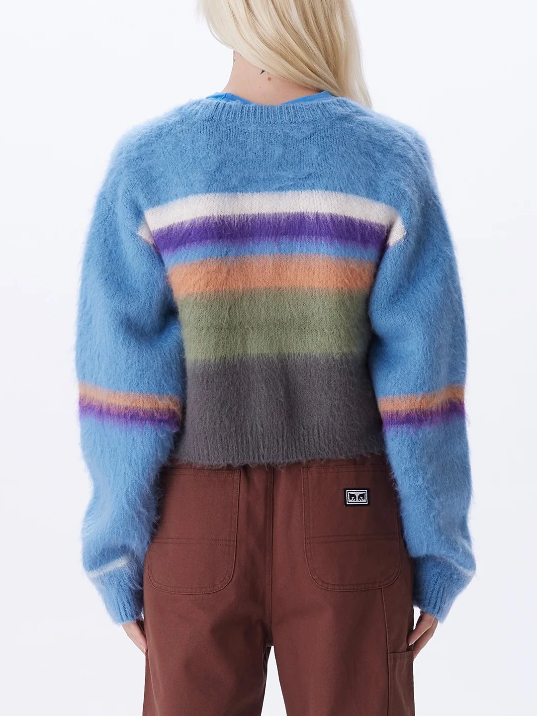 OBEY ROSALIE CARDIGAN CYANEUS MULTI