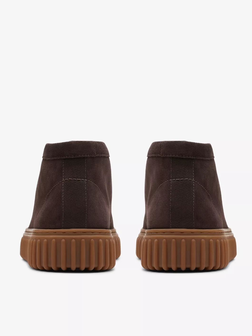 CLARKS TORHILL HI DARK BROWN SUEDE