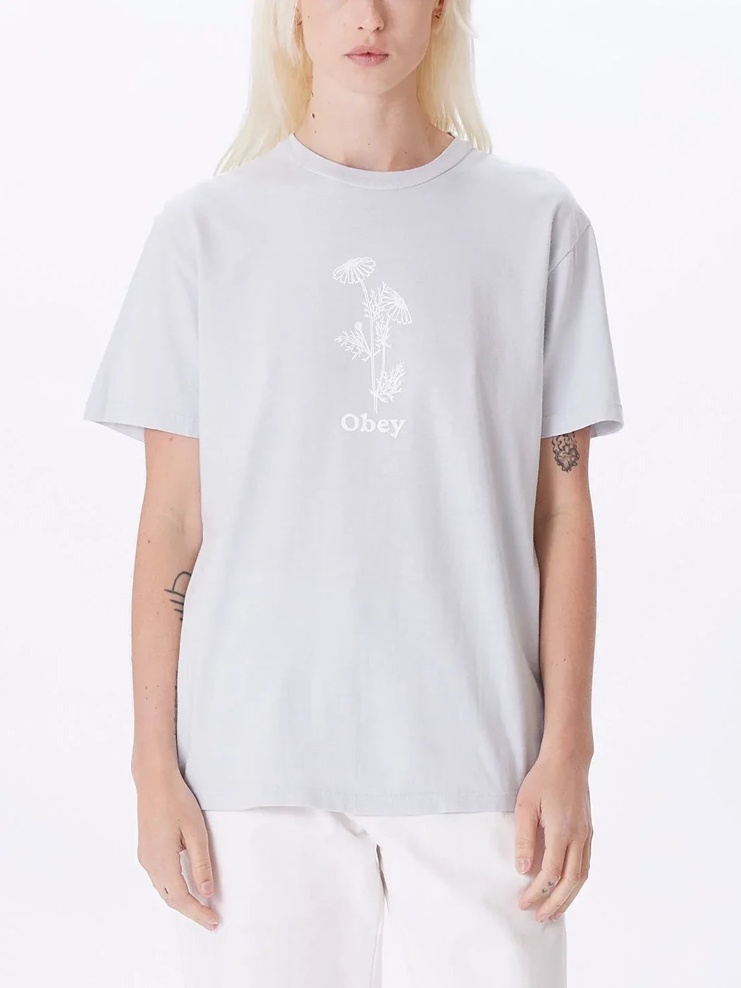 OBEY WEEDS TEE OPAL
