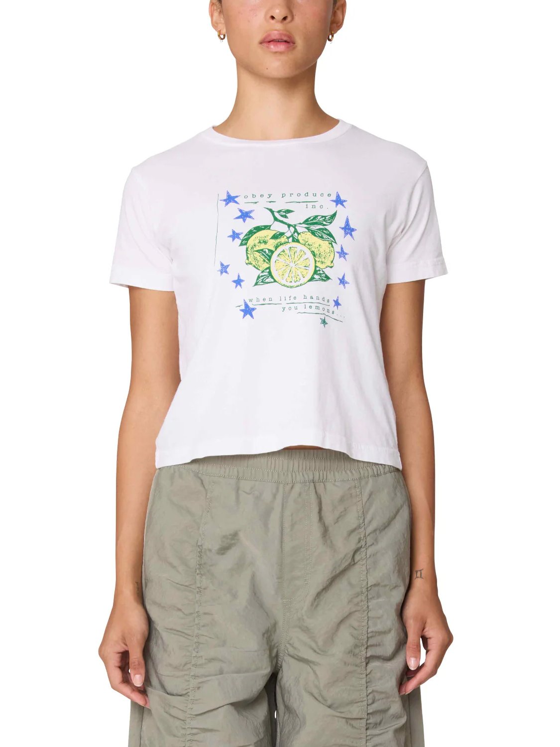 OBEY WHEN LIFE HANDS YOU LEMONS T-SHIRT WHITE