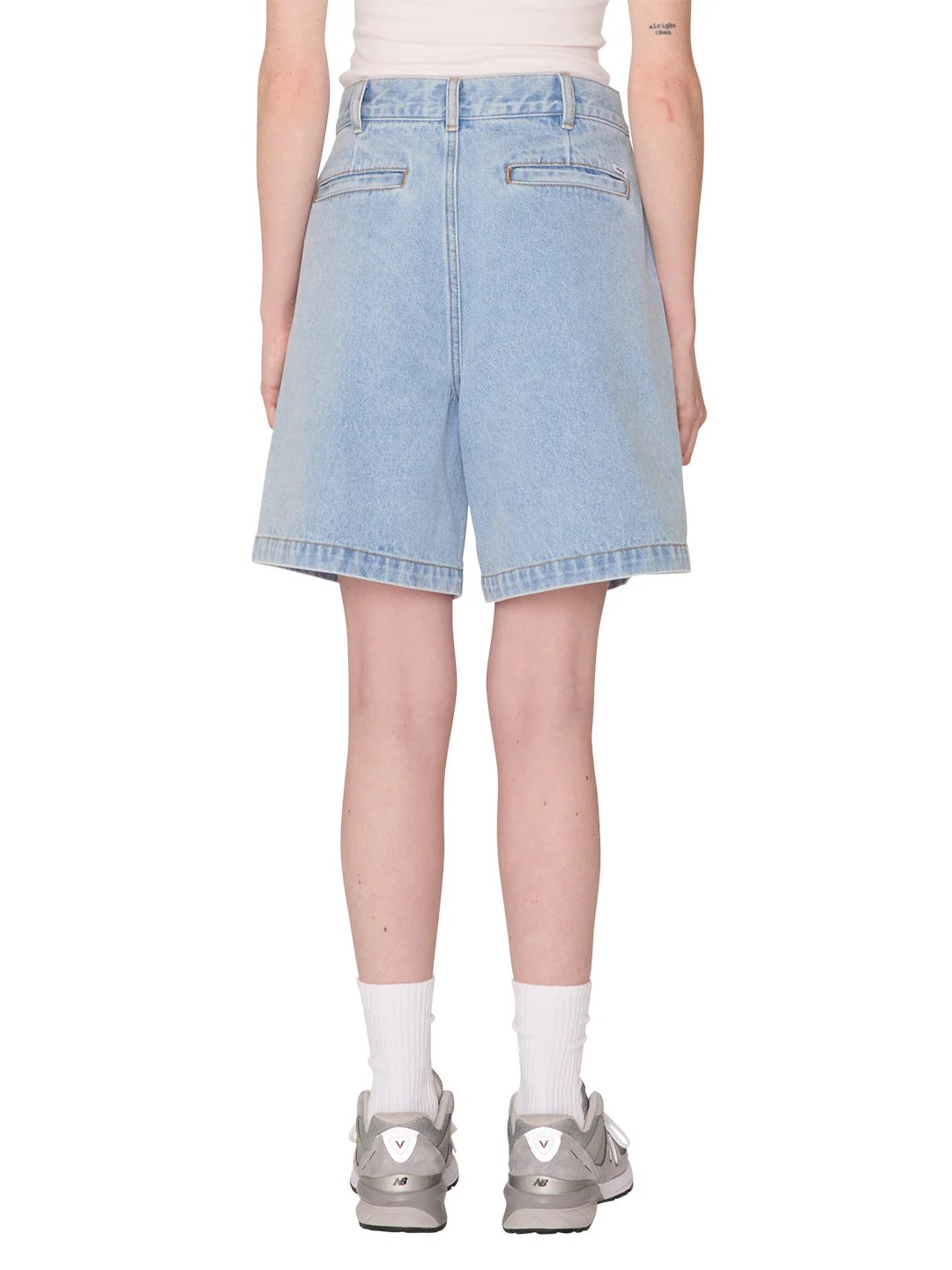 OBEY ELI II DENIM PLEATED SHORT CIRRUS