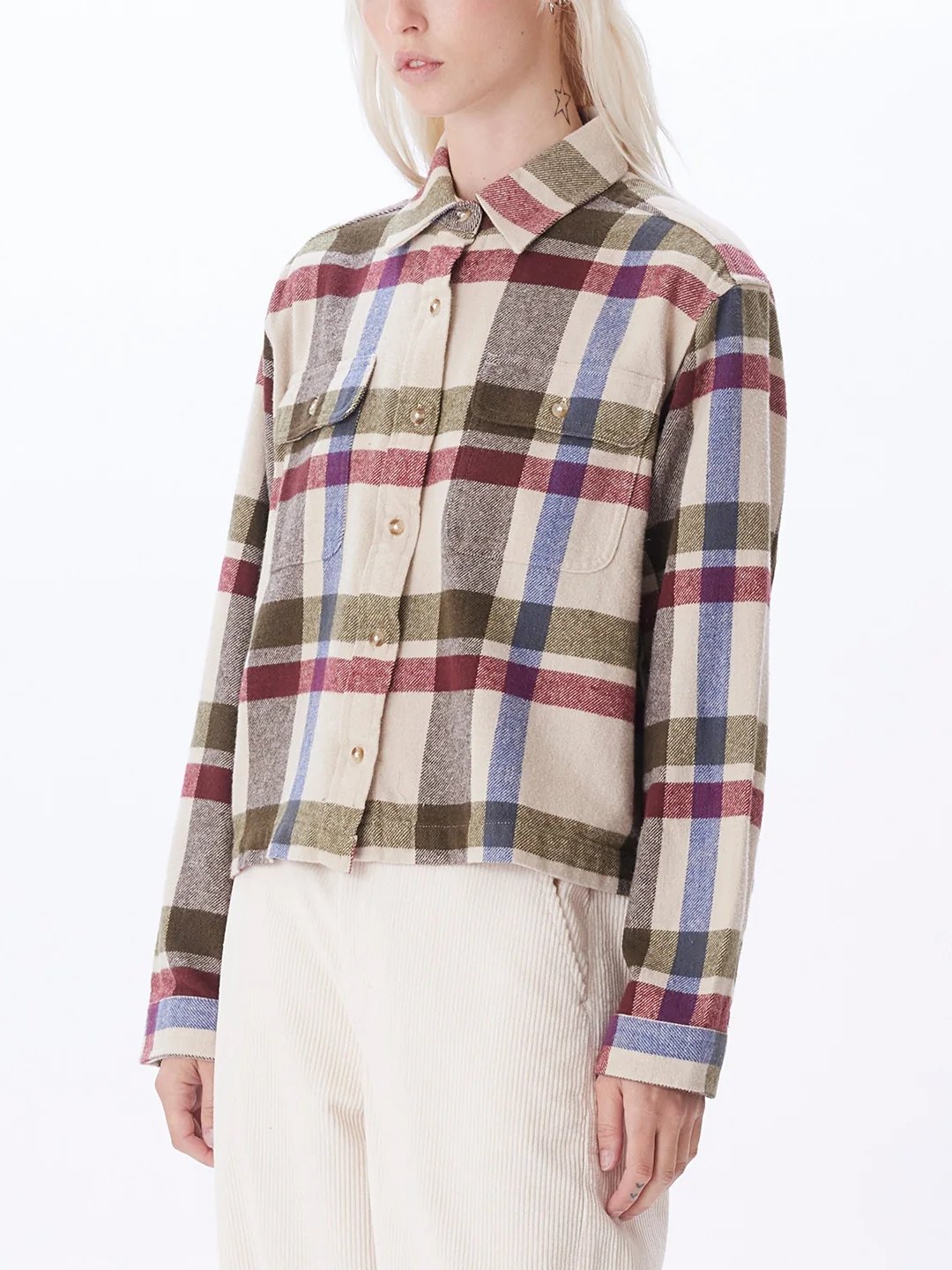 OBEY VIOLA SHIRT CLAY MULTI