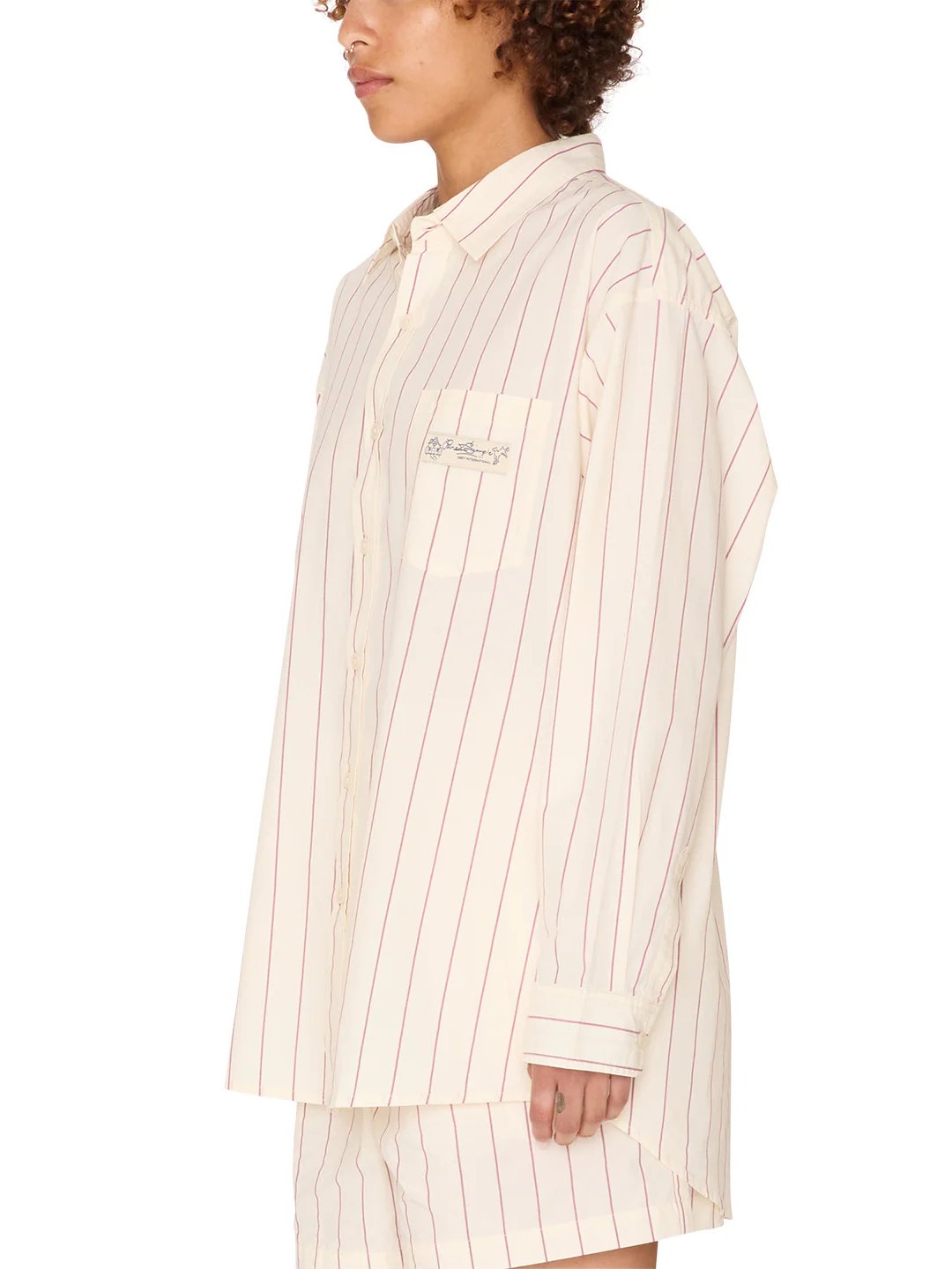 OBEY PRIMAVERA STRIPE SHIRT TOFU