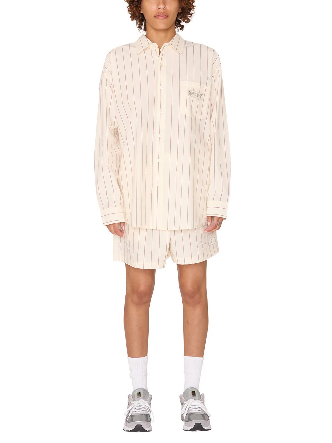 OBEY PRIMAVERA STRIPE SHIRT TOFU