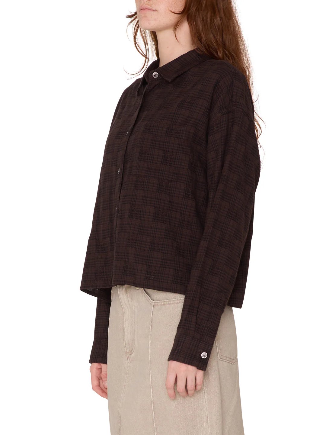 OBEY VIVIAN PLAID SHIRT JAVA