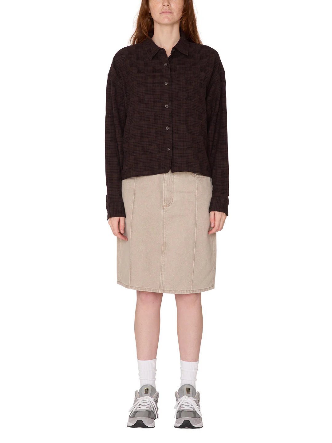 OBEY VIVIAN PLAID SHIRT JAVA