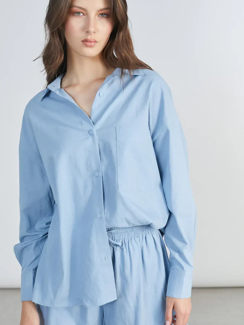 24COLOURS INA SHIRT LIGHT BLUE