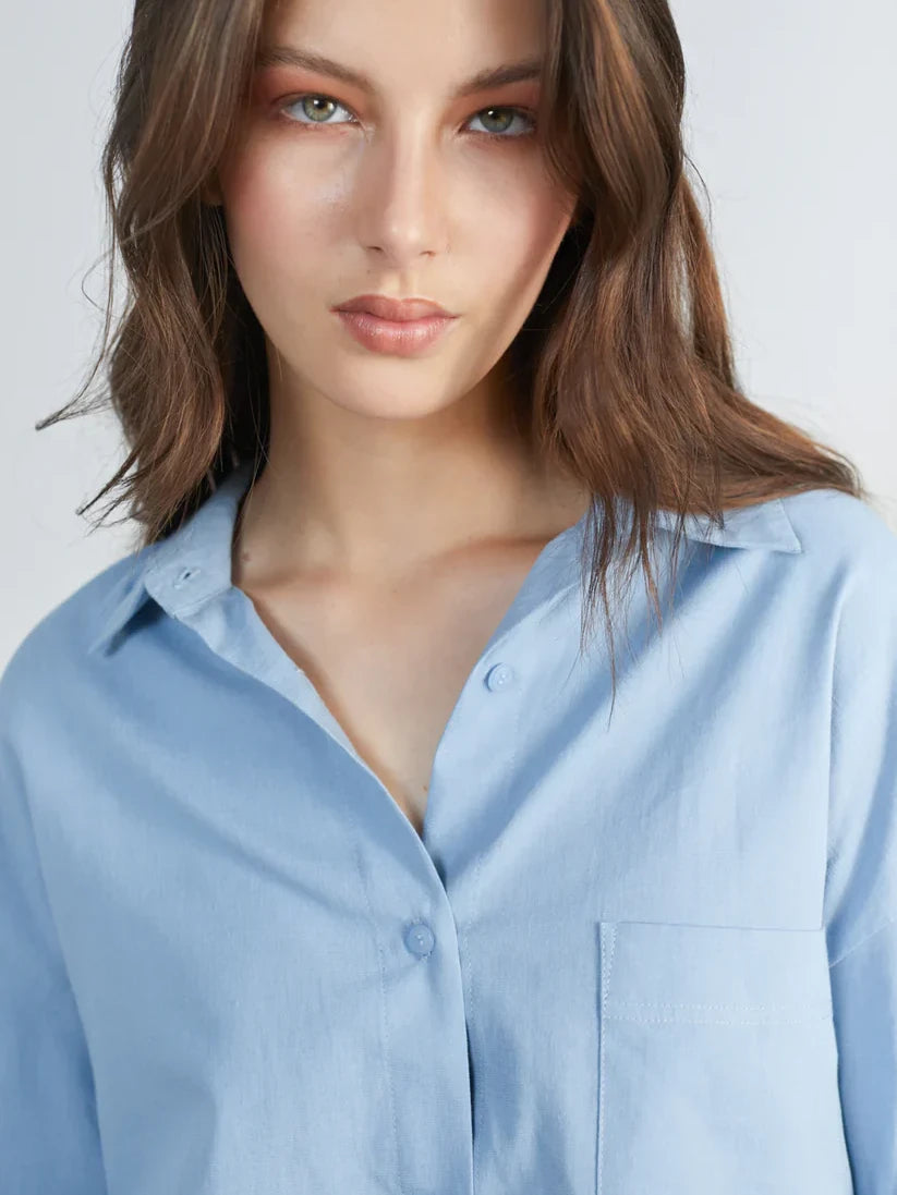 24COLOURS INA SHIRT LIGHT BLUE