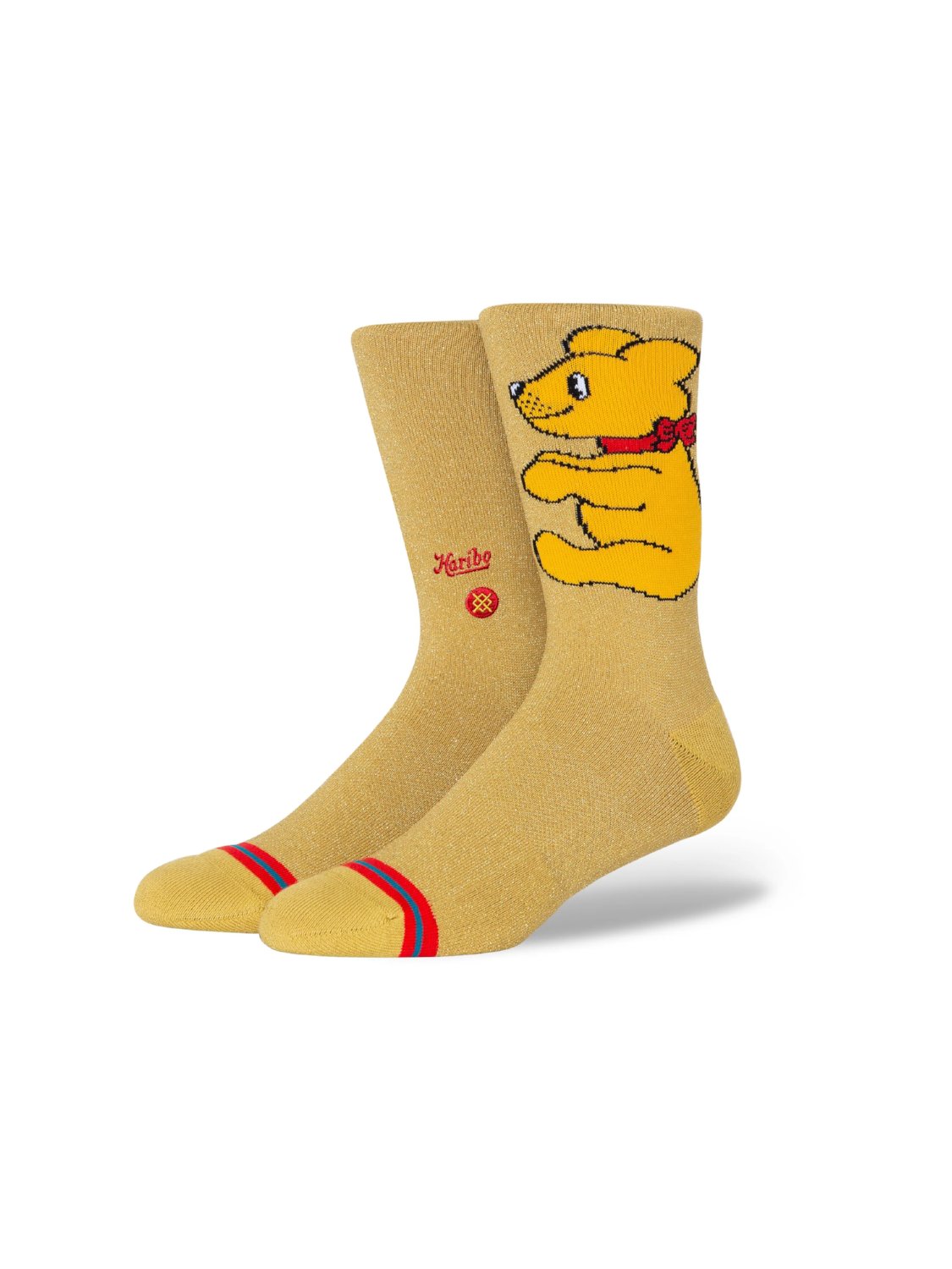 STANCE GOLDBEAR CREW SOCKS GOLD