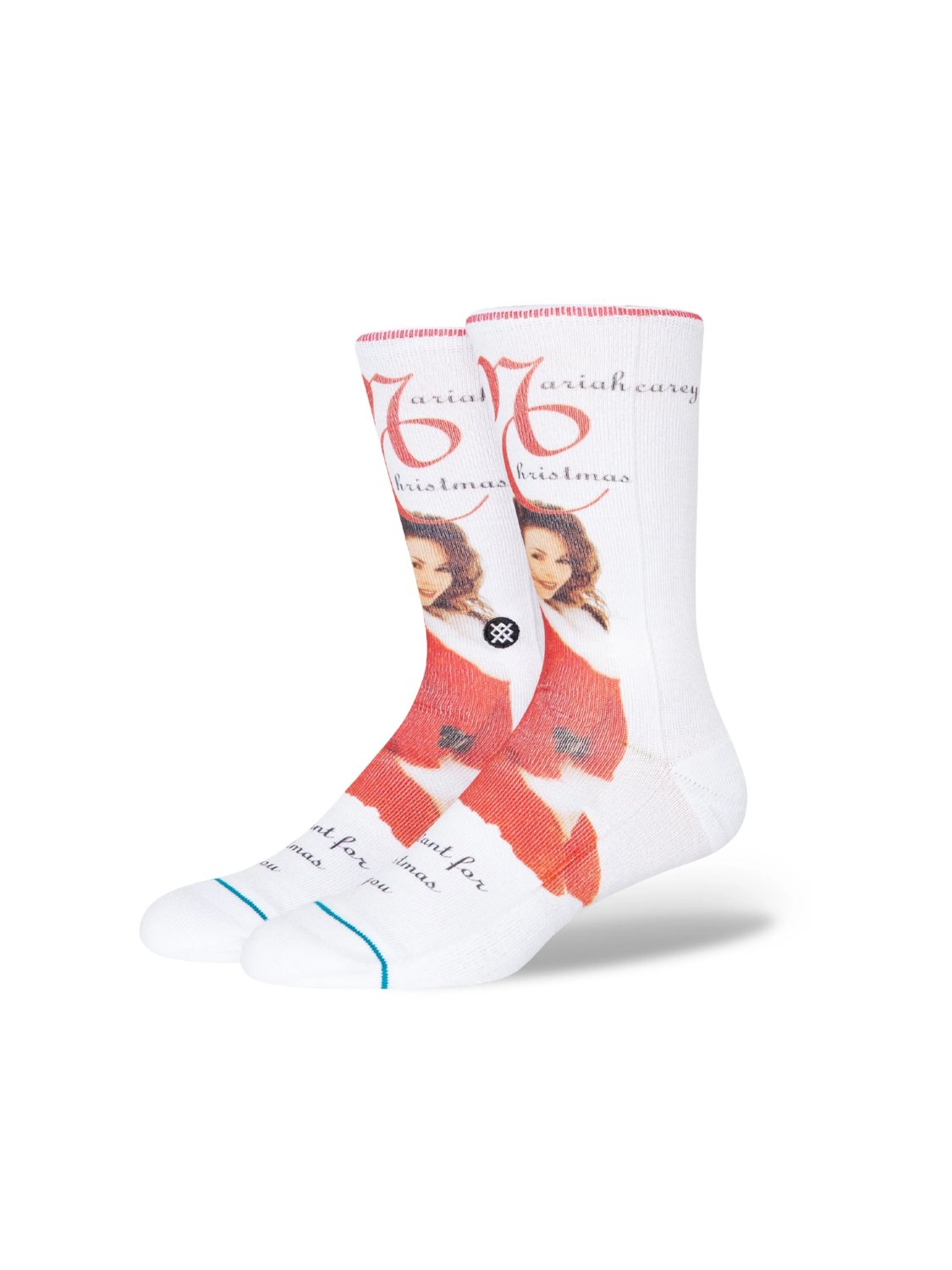 STANCE MAKE MY WISH COME TRUE POLY CREW SOCKS WHITE