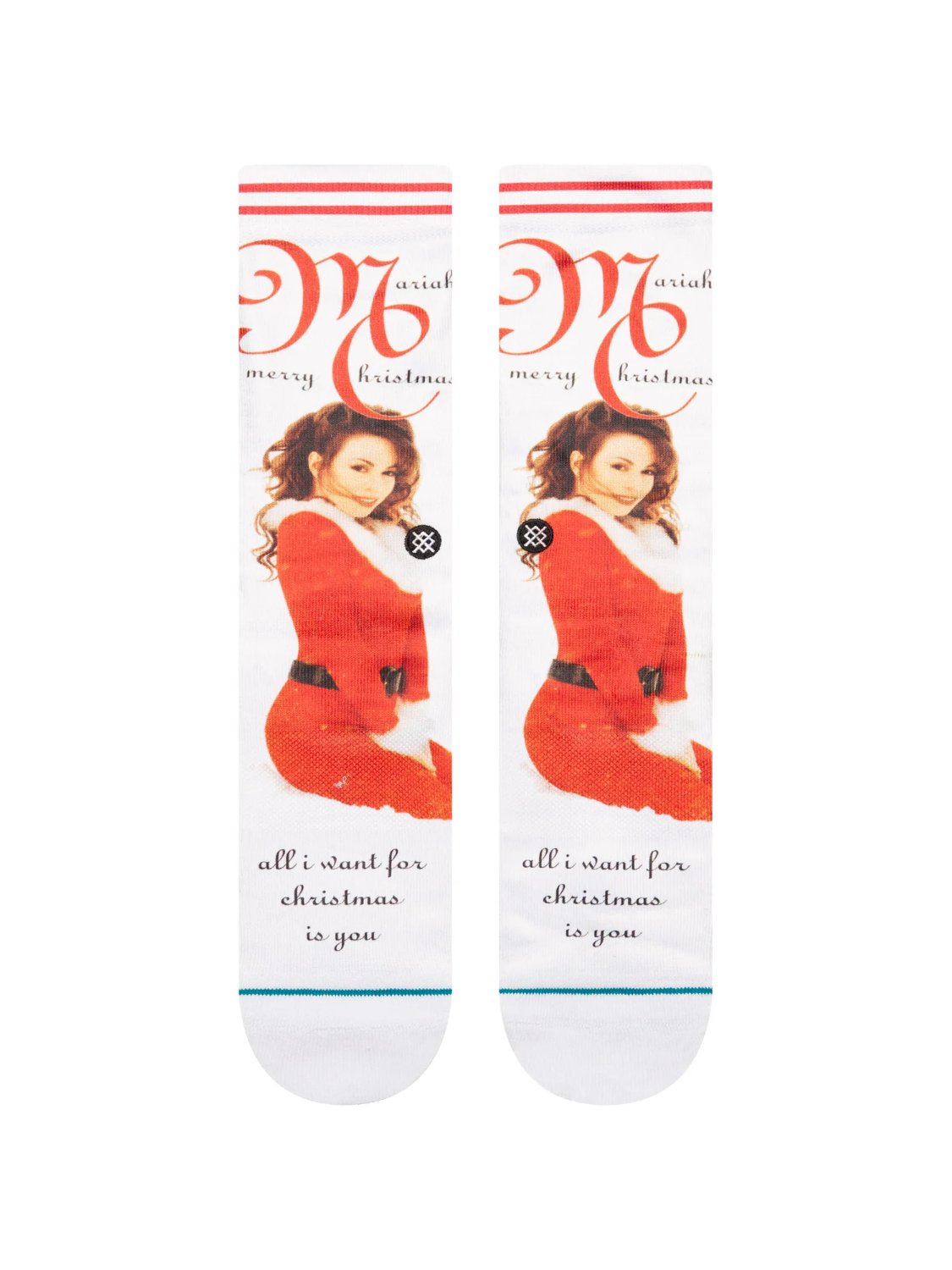 STANCE MAKE MY WISH COME TRUE POLY CREW SOCKS WHITE