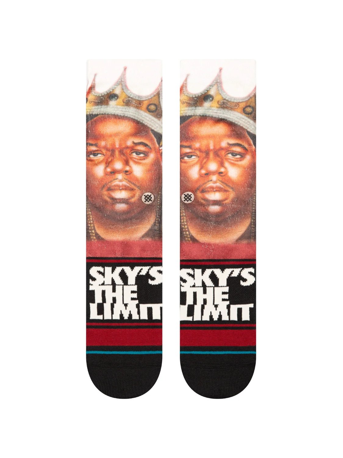 STANCE SKYS THE LIMIT POLY CREW SOCKS BLACK