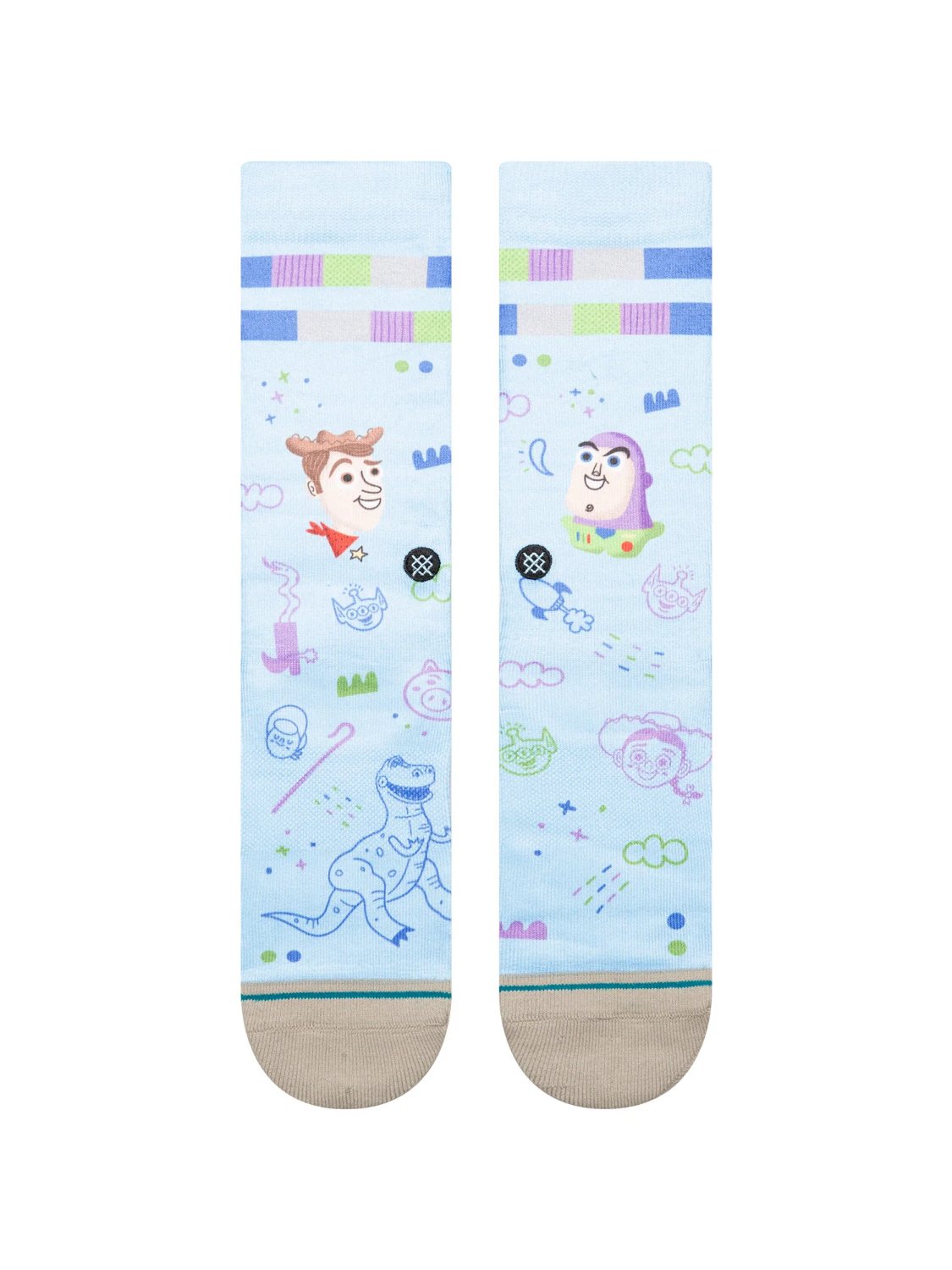 STANCE TOY STORY POLY CREW SOCKS BLUE