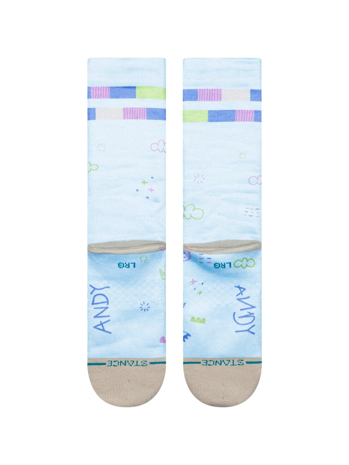 STANCE TOY STORY POLY CREW SOCKS BLUE