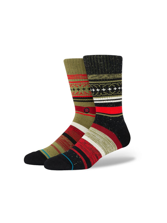 STANCE MERRY MERRY CREW SOCKS RED