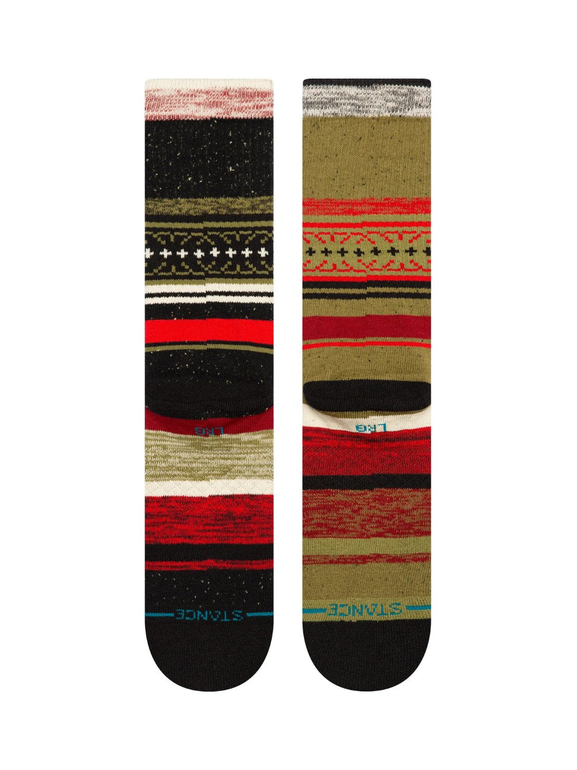 STANCE MERRY MERRY CREW SOCKS RED