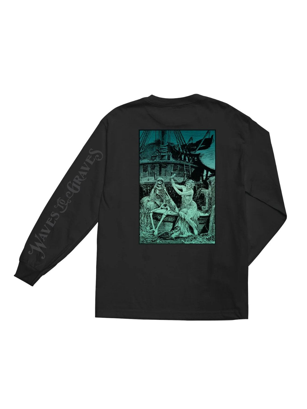 DARK SEAS TILL DEATH LONG SLEEVE T-SHIRT BLACK