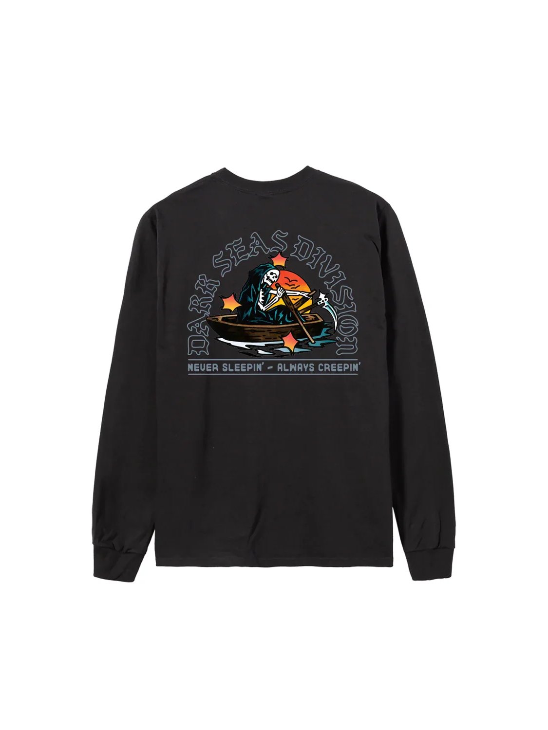 DARK SEAS ROWBOAT L/S T-SHIRT BLACK