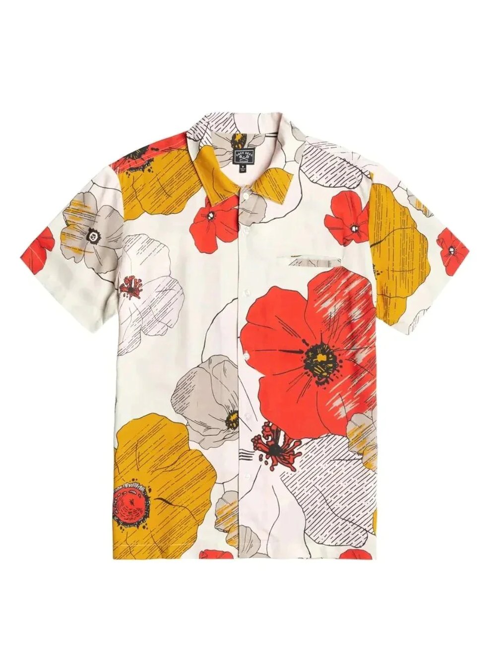 DARK SEAS PINLINE SHORT SLEEVE SHIRT ANTIQUE