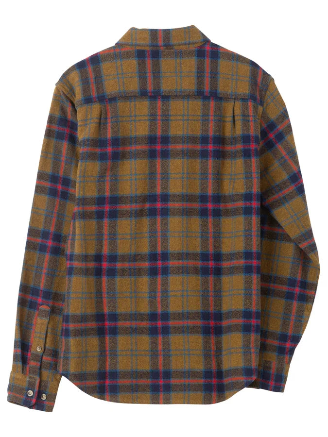 DARK SEAS NEWMAN FLANNEL SHIRT DULL GOLD