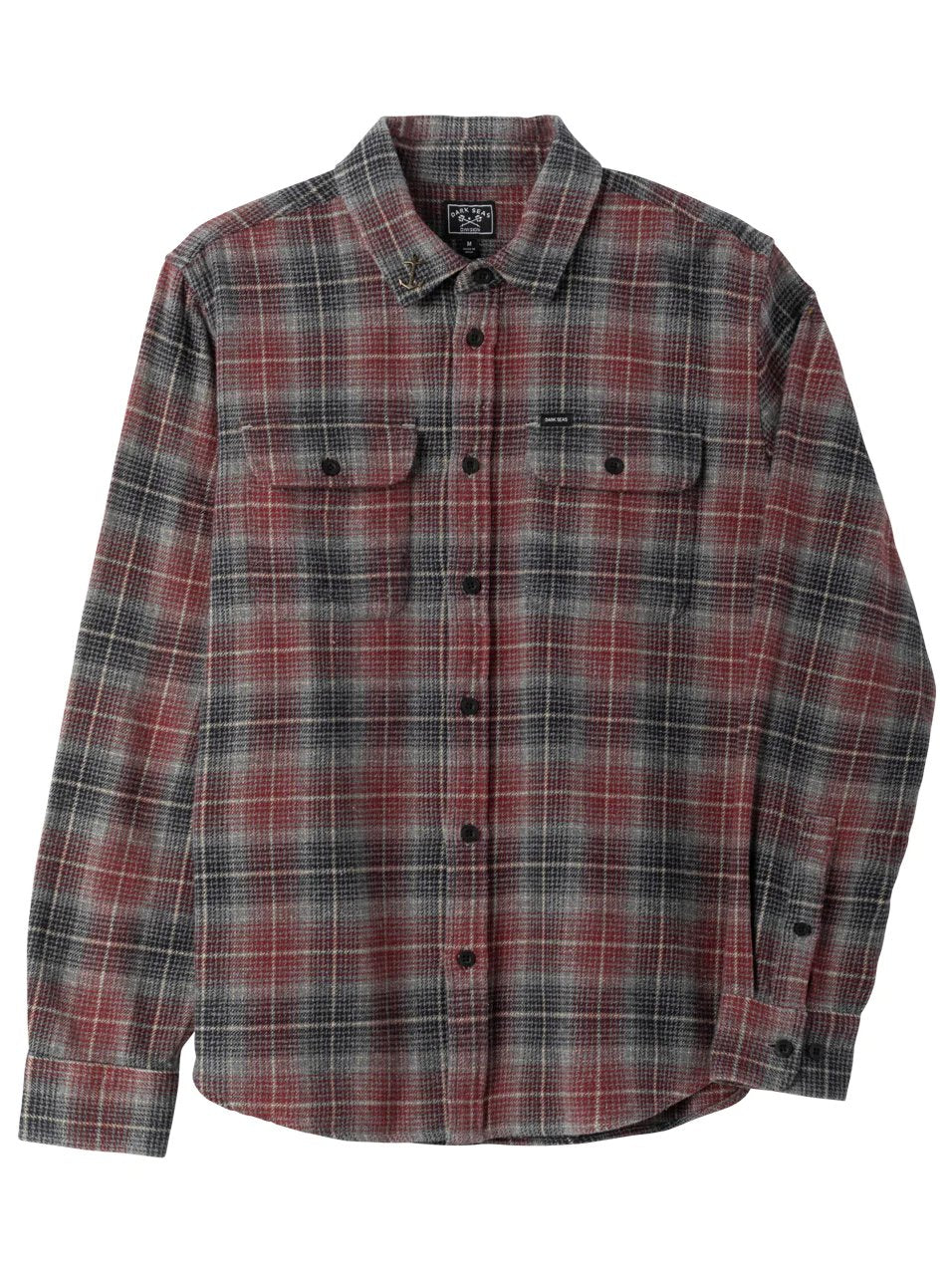 DARK SEAS JUNEAU WOVEN BLK/BURGUNDY