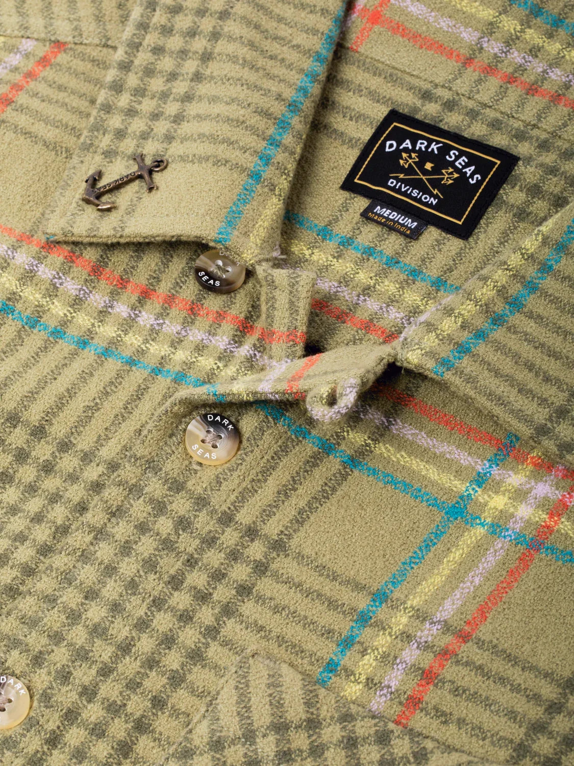 DARK SEAS BLANTON WOVEN SHIRT OLIVE