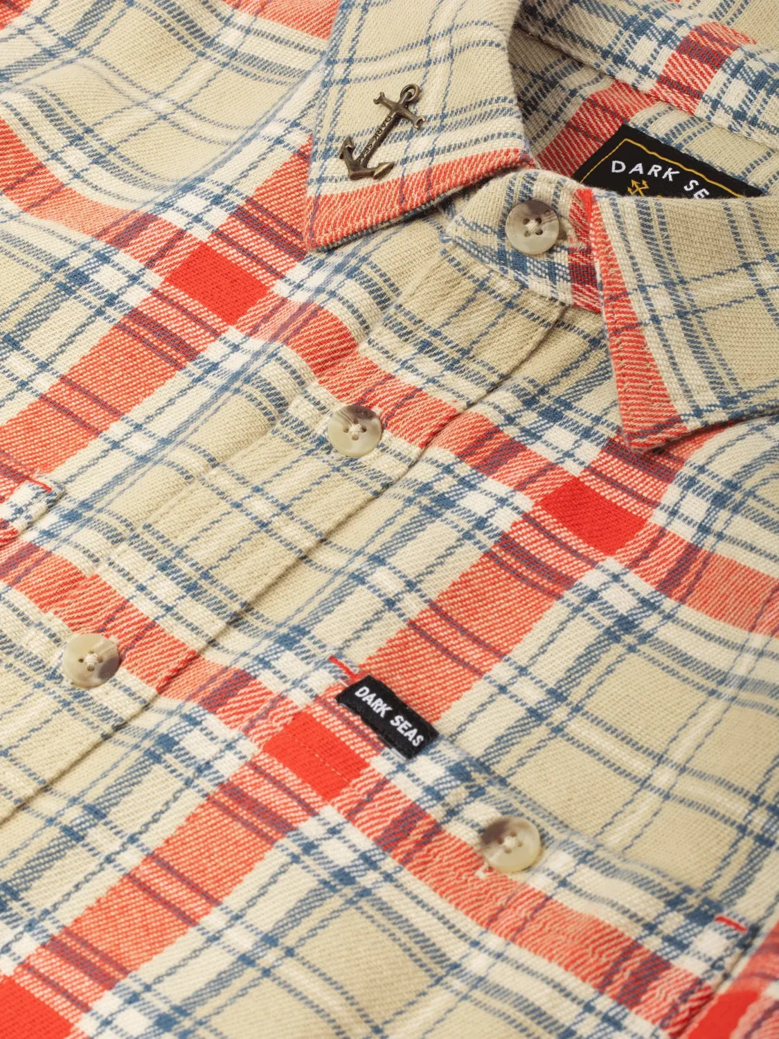 DARK SEAS CIMMERON WOVEN SHIRT MOSS
