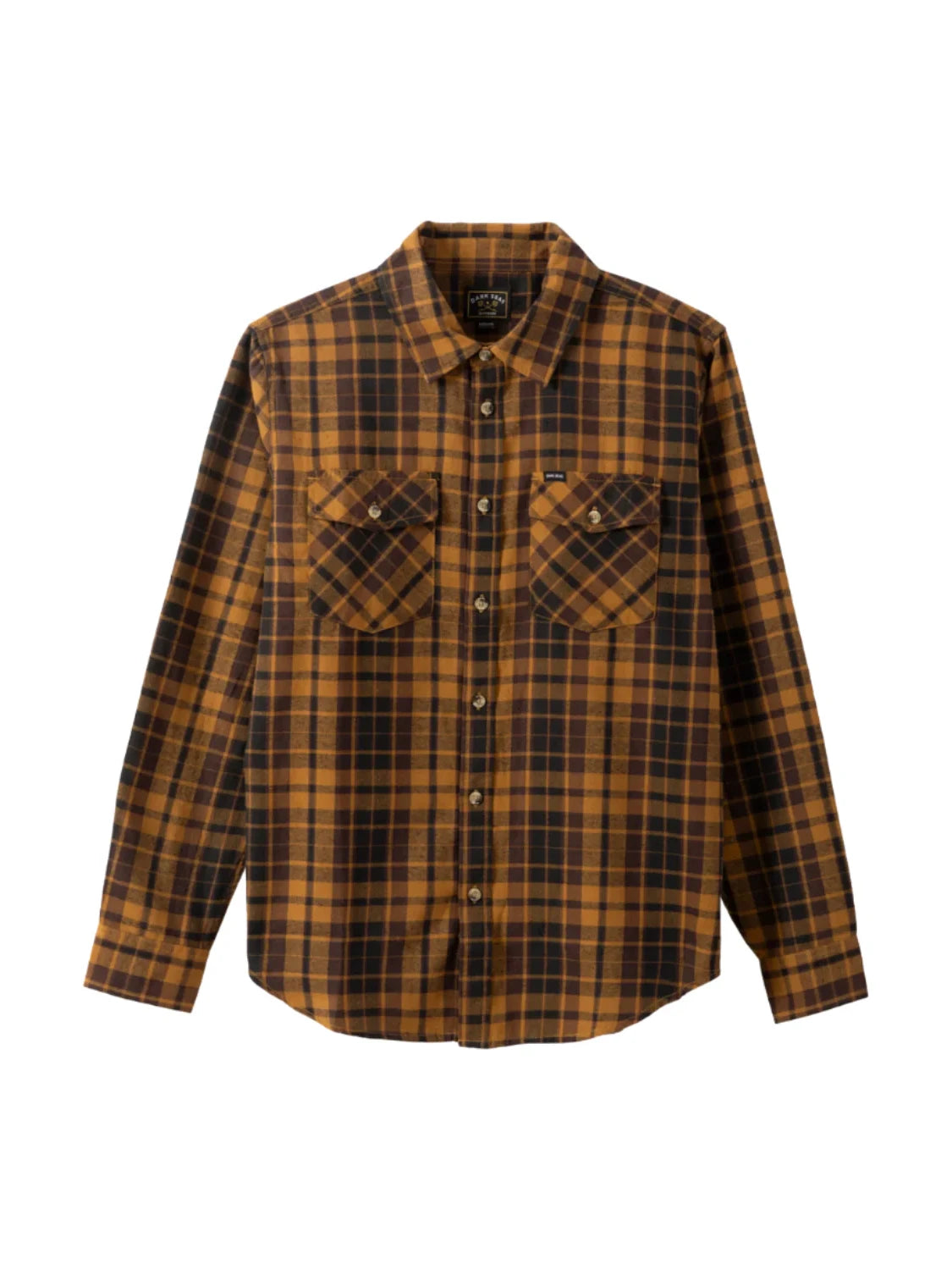 DARK SEAS TANGLEWOOD WOVEN SHIRT BLACK/BROWN