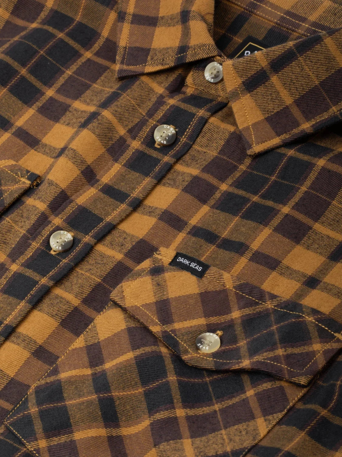 DARK SEAS TANGLEWOOD WOVEN SHIRT BLACK/BROWN