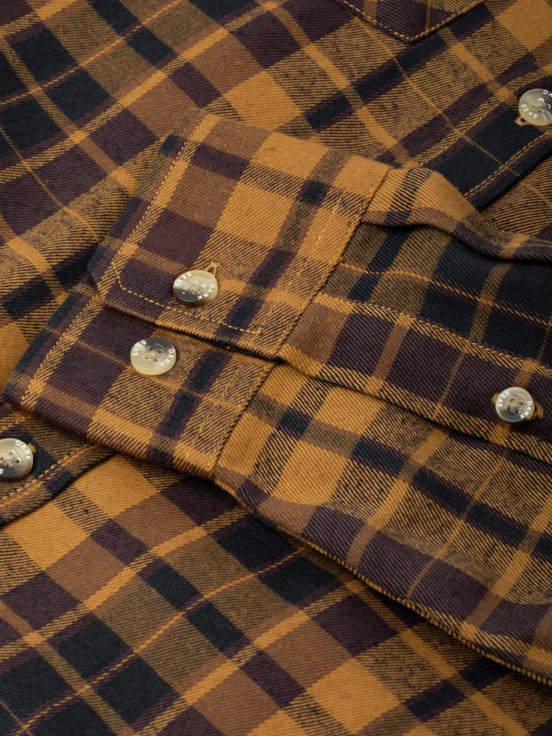 DARK SEAS TANGLEWOOD WOVEN SHIRT BLACK/BROWN