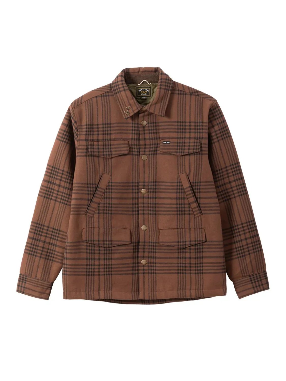 DARK SEAS ZILKER OVERSHIRT BROWN
