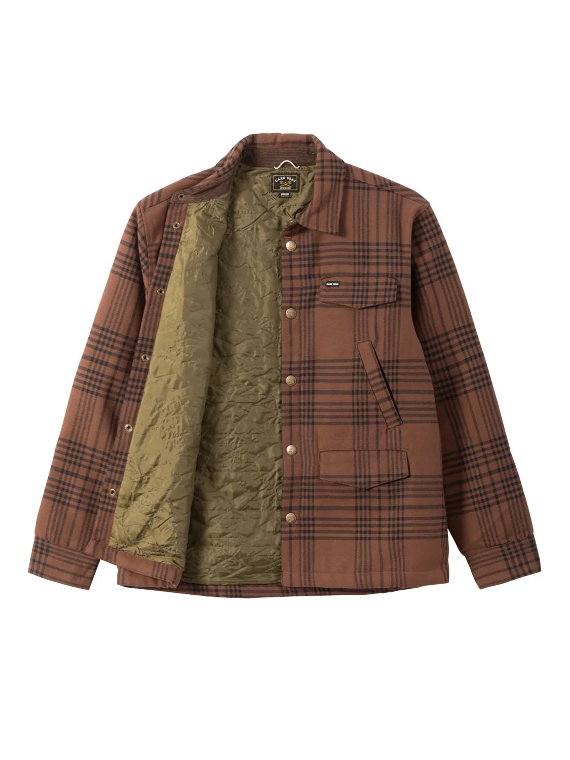 DARK SEAS ZILKER OVERSHIRT BROWN