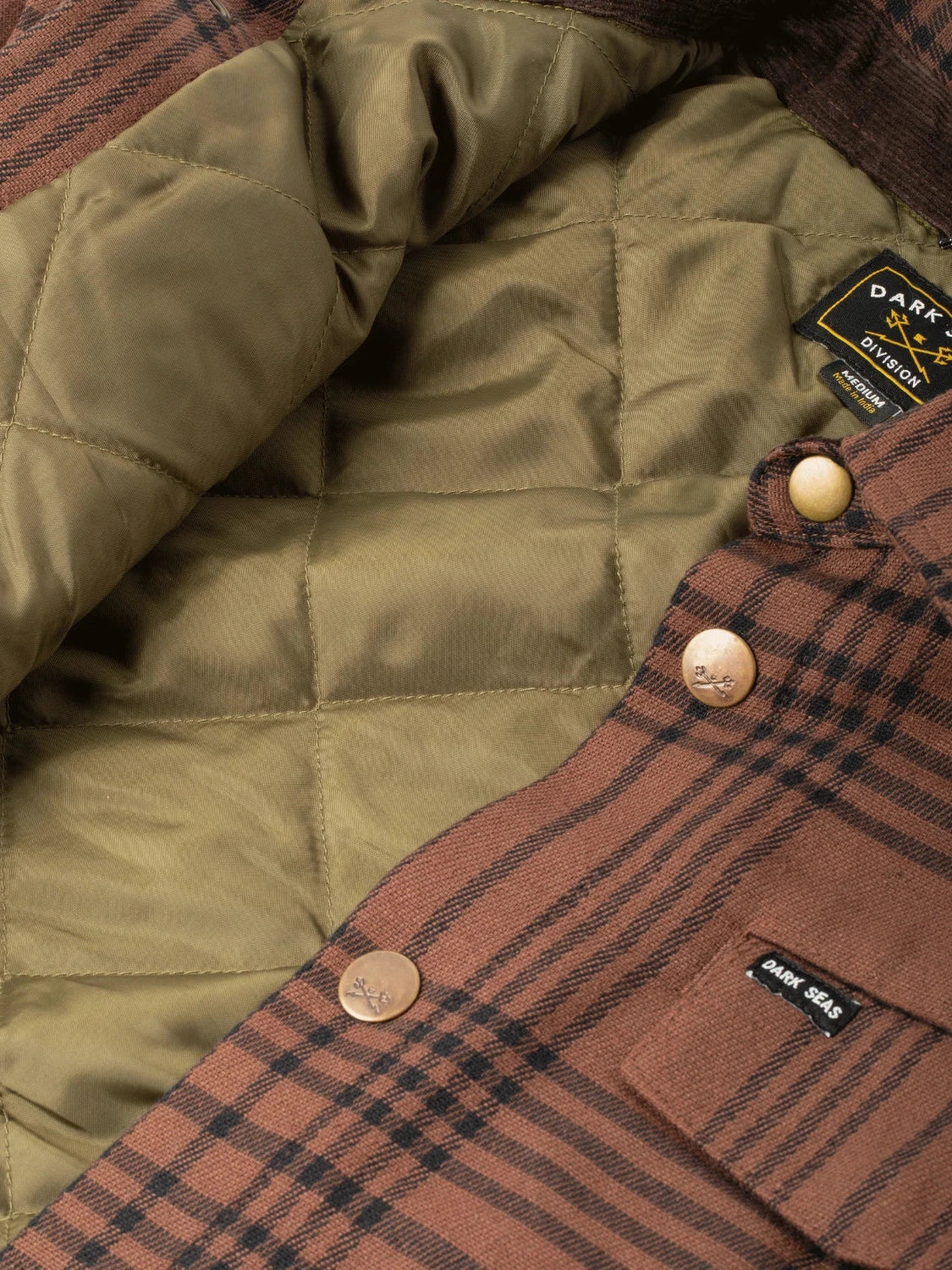 DARK SEAS ZILKER OVERSHIRT BROWN