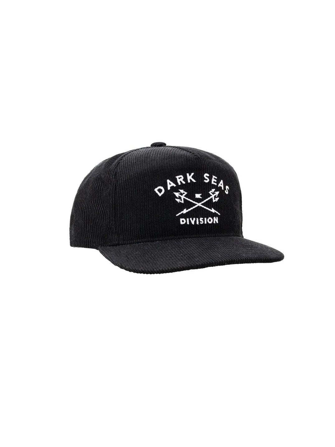 DARK SEAS TRIDENTS CORDUROY HAT BLACK