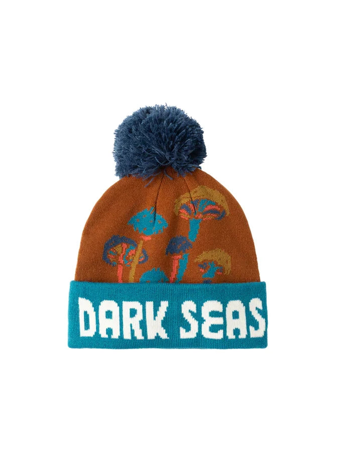 DARK SEAS AZURE BEANIE GINGER/TEAL
