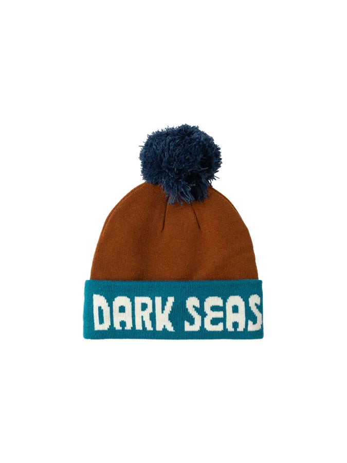 DARK SEAS AZURE BEANIE GINGER/TEAL